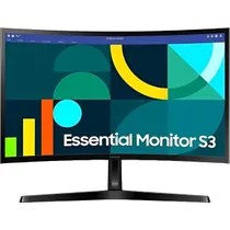 Monitor 24" Samsung Essential LS24D366GANXZA S3 Curved 100HZ VGA/HDMI