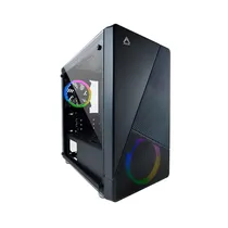 Gabinete Gamer Azza Noir CSAZ-130 - com Fan RGB e Cristal Temperado - Preto