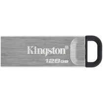 Pendrive de 128GB Kingston Datatraveler Kyson DTKN USB 3.2 - Prata