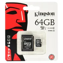 Cartao Microsd 64GB Kingston SDCS3/64GB 100MB/s Canvas Select Plus