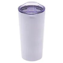 Copo Termico Stainless Aço Inoxidavel com Tampa 590 ML- Branco