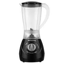 Liquidificador Mondial Easy Power L-550-B 550 Watts 1.5 Litros 2 Velocidades + Pulsar 220V ~ 50/60 HZ - Preto/Cinza