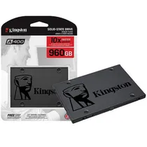 SSD de 960GB Kingston A400 SA400S37/960G 500 MB/s de Leitura – Preta