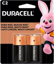 Pilhas Alcalinas Duracell Tipo C MN 1400B2 - 2UNIDADES
