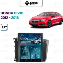 Marco Adaptador / Frame / I-Kit Moldura Honda Civic 2012-2016 ( Canbus) (Preta)