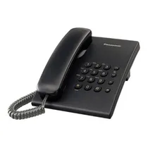Telefone Panasonic KXTS-500 com Cabo Preto