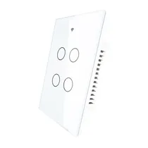 Interruptor Smart Touch Moes Zigbee ZS-US4-WH-MS - 4 Interruptor White