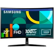 Mon 27 Samsung LS27D366GANXZA Curvo/ FHD/ 4MS/ 100HZ Ips HDMI/ VGA Preto