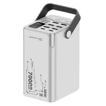 Carregador Port. Konfulon A66Q 70000MAH PD 30W WHT White Power Bank