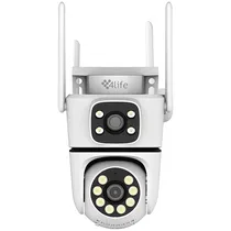 Câmera IP 4LIFE Dualvue FLD25X 3.5K com Wi-Fi - Branca