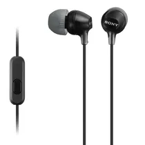 Fone de Ouvido Sony MDR-EX15AP 3,5 MM com Microfone - Preto