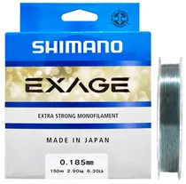 Linha Monofilamento Shimano Exage EXG15018 6.30LB 0.185MM 150M - Cinza