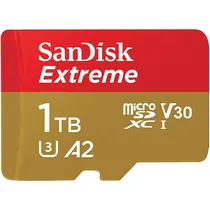 Cartão de Memória Sandisk Micro SDXC Extreme 1TB 190MB/s - SDSQXAV-1T00-GN6MA 190MB/s