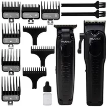 Kit Maquina de Cortar Cabelo Prosper P-1901 Recarregável + Aparador de Pelos - Preto