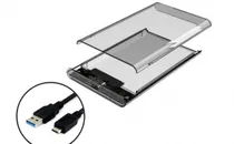 Gaveta p/ HD 2.5 Sate AX-250 USB 3.0 Type-C Transp
