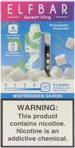 Vape Descartável Elf Bar Sweet King Wintergreen Savers 40000 Puffs