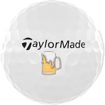 Bola de Golfe Taylormade TP5 MY Symbol Beer V9928001 - Branco (12 Unidades)