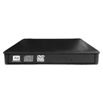 Gravador de DVD Externo Pop-Up USB-C / USB 3.0 - Preto
