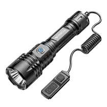 Lanterna Smiling Shark SD-7134 c/Bateria Preto USB-C