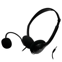 Fone Mtek HS516-U Preto com Microfone e Conector 3.5MM