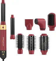 Escova Secadora Enzo EN-6223 8 En 1 1500W 220V 50/60HZ - Red