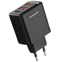 Carregador EP-7042 USB-C/USB-A 10W Negro