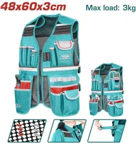 Colete Porta Ferramentas com 17 Bolsos - Total TTVT16025 3KG