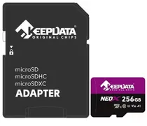 Cartão de Memóriaória SD Micro 256GB Keepdata Neox A1 V30 95MB