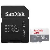 Cartao de Memoria SD Micro 128GB Sandisk ULTC10 100MB