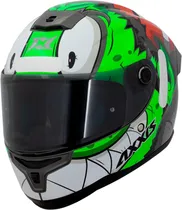 Casco para Moto Axxis Hummer s Melkor D6 - TamaÑo L (59-60) - Gloss Green