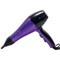 Secador de Cabelo Daling DL-3026 / 3 Temperaturas / 2 Velocidades / 2200W / 110V - Roxo/ Preto
