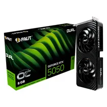 Placa de Vídeo Palit Geforce RTX5050 Dual Oc, 8GB GDDR7, 128BITS, 1X HDMI 3X Displayport, NE65050S19P1-GB 2070D