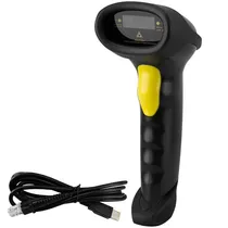 Leitor de Código de Barras Quanta QTLCB200 Basic 1D / 200 Linhas Por Segundo - Preto/Amarelo