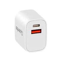 Fonte Carregador Quanta QTCACR2 - 20W - USB-C/USB - Branco