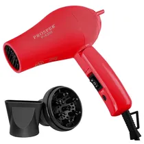 Mini Secador de Cabelo Prosper P-6300 / 3 Temperaturas / 2 Velocidades / 3300W / Bivolt - Vermelho