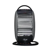 Estufa Eléctrica Krab KBEO1200 Cuarzo Oscilante 1200W 110V Gris - Negro