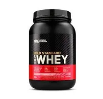 Optimum Nutrition Proteina Gold Standard 100% Whey Protein Strawberry 2LB Plastico Negro