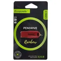 Ecopower Pendrive Rainbow 32GB Rojo