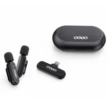 Microfone Sem Fio Satellite A-MK252 Lightning - Preto