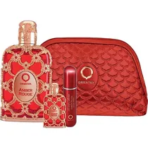 Kit Perfume Orientica Amber Rouge Edp 80ML + 7.5ML + Atomizador Recarregável