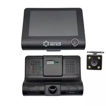 Câmera DVR para Carro Lotus LT-A640 4" 3 Em 1 1080P/FHD/SD - Preto