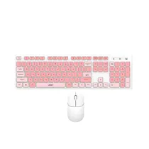 Teclado Gamer com Mouse Xo KB-05 Bluetooth – Rosa