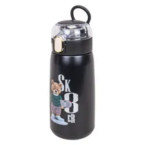 Garrafa de Água Térmica Infantil 470 ML Preta