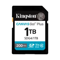 Cartão de Memória Kingston SDG4/1TB Canvas Go! Plus - 1TB - SD - 200MB/s