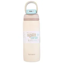 Garrafa Térmica Terrano Split One Pop Up - 1L - com Bico - Cinza