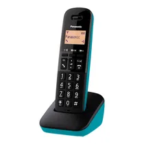 Telefone Sem Fio Panasonic KX-TGB310LAC - 1 Base - com Bina - Bivolt - Azul e Preto