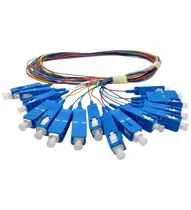 F. Pigtail Trançado SC-Upc 1M G657A1 16 Cores