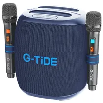 Speaker G-Tide Thunderbass com Bluetooth / Aux / USB / 100W / Microfone / IPX6 - Azul