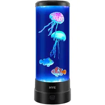 Luminária Aquário Hye Colorful Aquarium Lamp HYE-9901 - com Controle - Recarregável - Preto