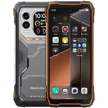 Celular Blackview Xplore 1 Pro NFC Dual Sim de 256GB/12GB Ram de 6.78" 64MP/50MP - Preto/Laranja